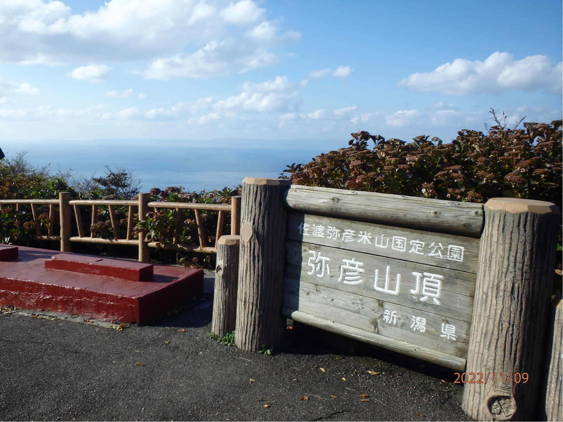 あんな本こんな本サイクリング、気ままな車旅、弥彦山頂、