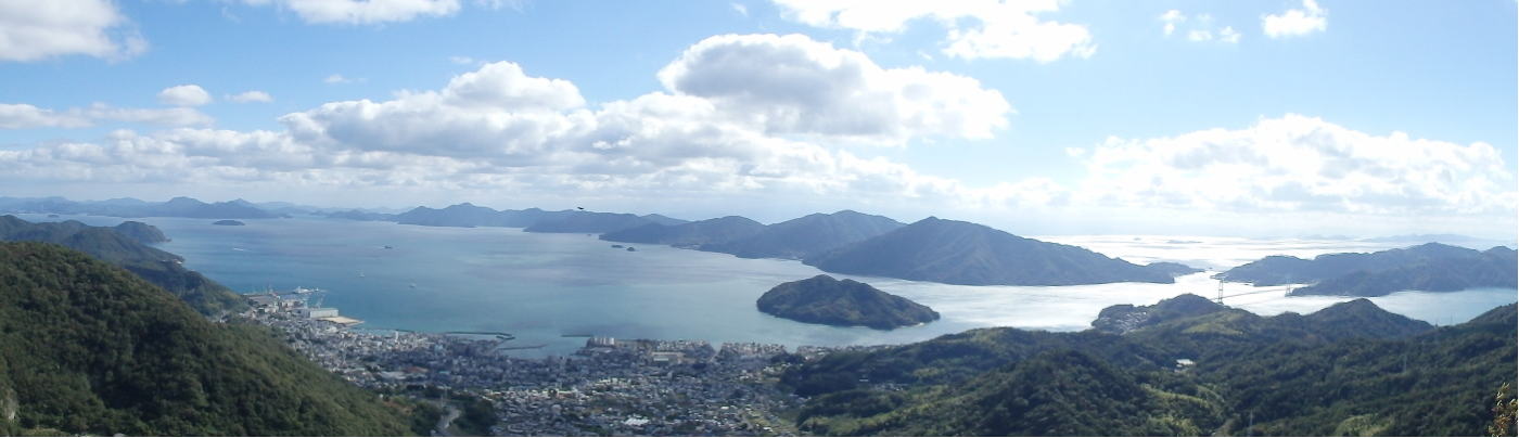 あんな本こんな本、車旅、瀬戸内のたりのたり、鉢巻き山展望台からの眺め